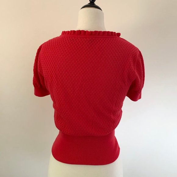 Cotton by Autumn Cashmere Pointelle Knit Sweater - Picture 2 of 7